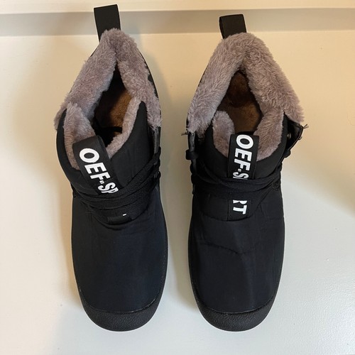 OEF SPORT Aprés Ski Herren Schneestiefel Packable Schwarz Größe US 12,5 / 47 - Bild 7 von 8