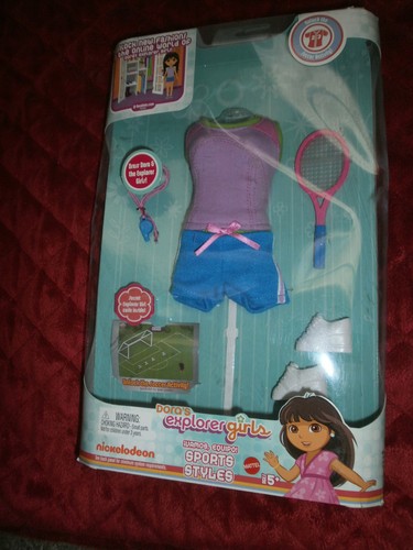 DORA LA EXPLORADORA NIÑAS ESTILOS DEPORTIVOS MUÑECA CONJUNTO VESTIDO - Imagen 1 de 3