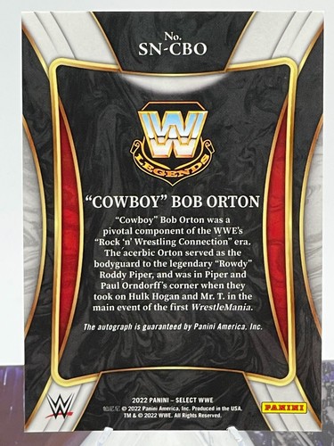 Cowboy Bob Orton Signatures Selections 2022 Select WWE - Picture 2 of 2