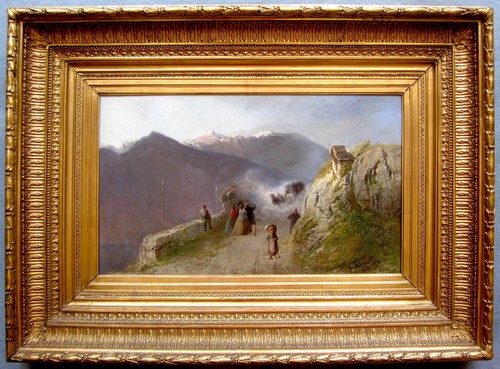 Fasanotti Gaetano - Italien-Mailänder Maler 1866 - Ausflug ins Gebirge
