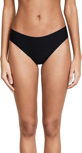 commando E2914 Women's Butter Mid Rise Thong, Black M - Picture 3 of 4