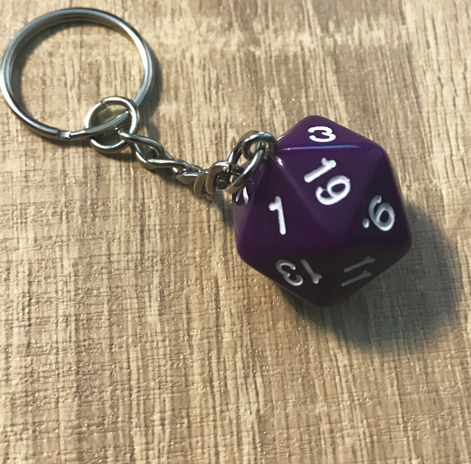 Dice Key Ring Key Chain - Keyring Keychain Multi Colour D&D board game  boardgame