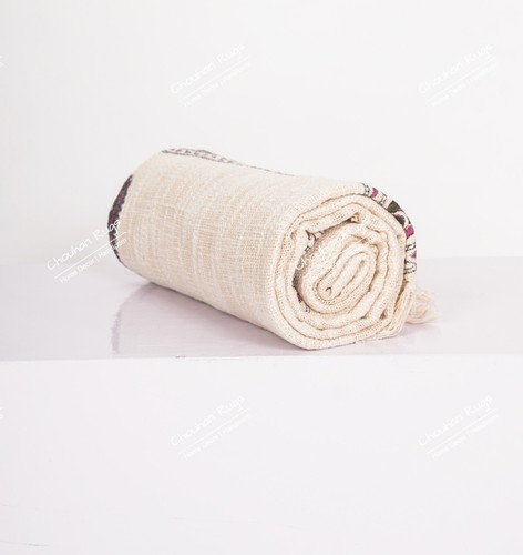 Coperta cotone morbido vintage fatta a mano, panno telaio a mano decorazione camera - Foto 39 di 41
