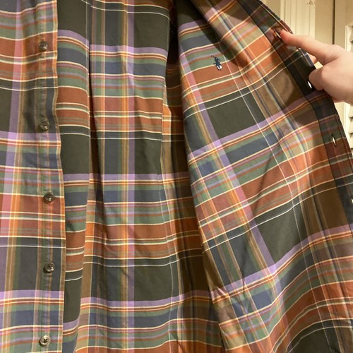 Ralph Lauren Classic Fit Men's Button-Down Shirt Plaid Long Sleeve Sz M - Picture 9 of 16