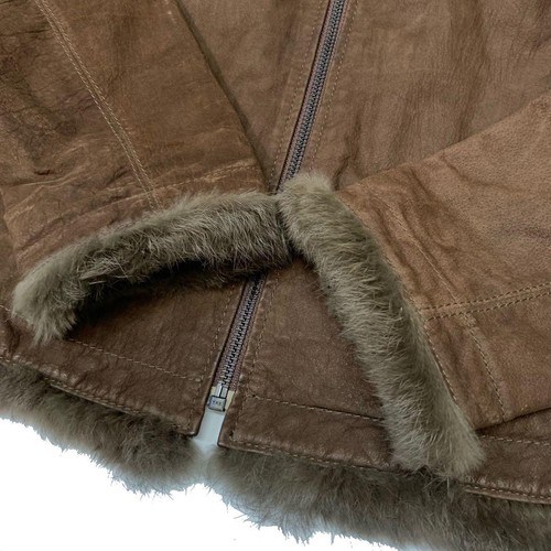 BEAMS Influence Link Smooth Leather Jacket Cowhide M - Picture 10 of 11