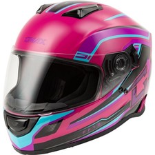 GMax FF-18 Drift Full-Face Helmet - Pink/Blue/Black - XL F11811397