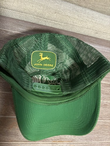 Vintage-Look John Deere Traktoren und Pflüge Netz Druckknopflasche Kappe Mütze Einheitsgröße - Bild 2 von 2