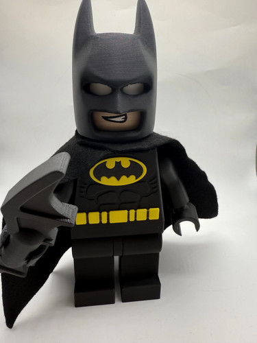 3D Printed DC Batman - Black Version Large Scale 8.5"- 9.5" Minifigure - Picture 6 of 6