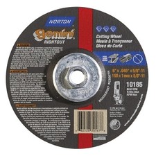 Gemini® RightCut™ Right Angle Cut-Off Wheel, Type 27/42, 6 in dia x 0.045 in