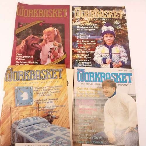 25 1980s Workbasket Magazines 1980-89 Knit Crochet Sewing Patterns Recipes -LotB - Imagen 4 de 9