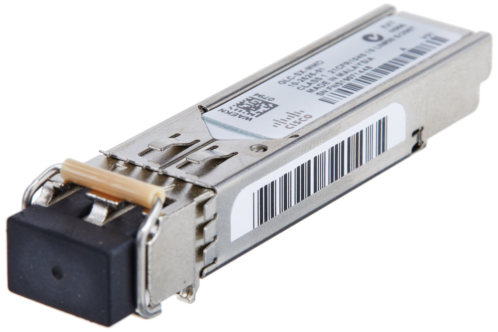 Модуль Cisco 1000BASE-SX SFP для развертывания Gigabit Ethernet, с возможностью горячей замены, 5-
