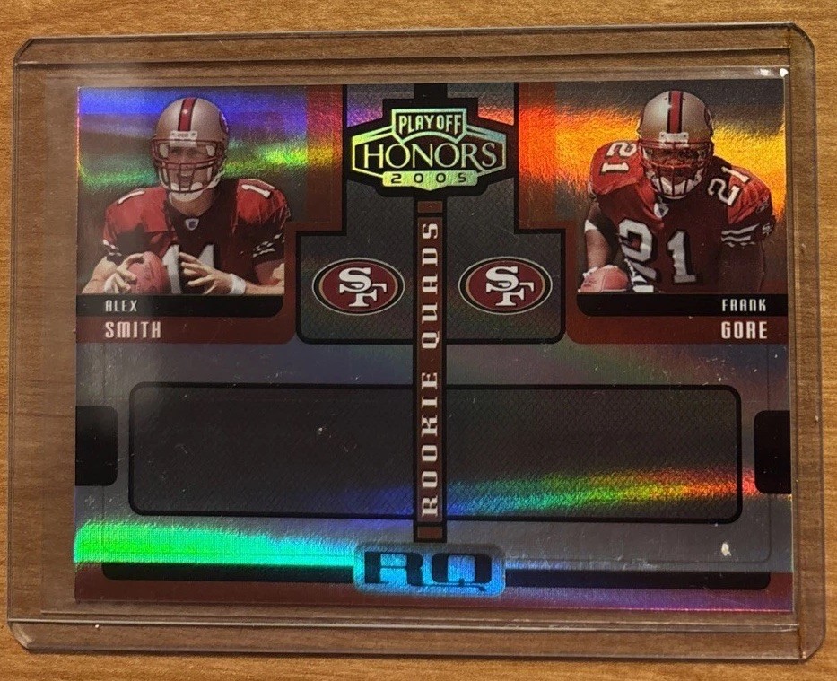 2005 Donruss Playoff Honors Alex Smith Frank Gore 25/25 49EERS