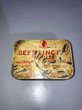 VINTAGE CENTURION GEE’s LINCTUS COUGH PASTILLES TIN, PROP DISPLAY
