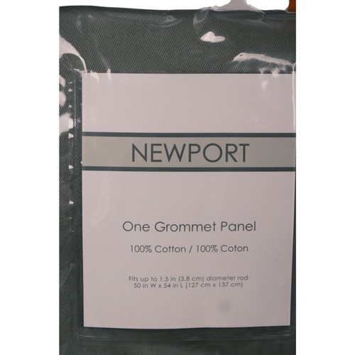 Panel Cortina Newport Ojal en Pizarra 50" X 54" Gris 100% Algodón - Imagen 2 de 6
