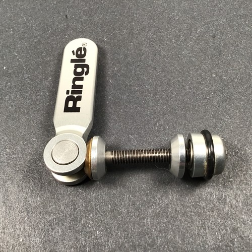 Carpeta de tija de sillín Ringle Twister QR (corte) perno de titanio plateado vintage MTB - Imagen 2 de 9