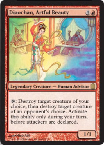 MTG Diaochan, Artful Beauty - Foil, NM-Mint, English Commander's Arsenal (Foil) - Picture 1 of 1