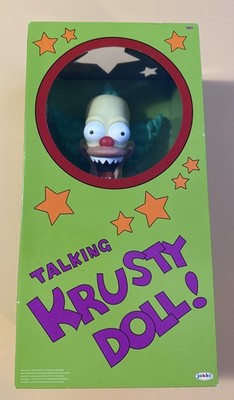The Simpsons Good & Evil 16'' Pull String Talking Krusty Clown Doll Jakks Pacific