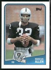 Marcus Allen 1988 Topps #328 Los Angeles Raiders