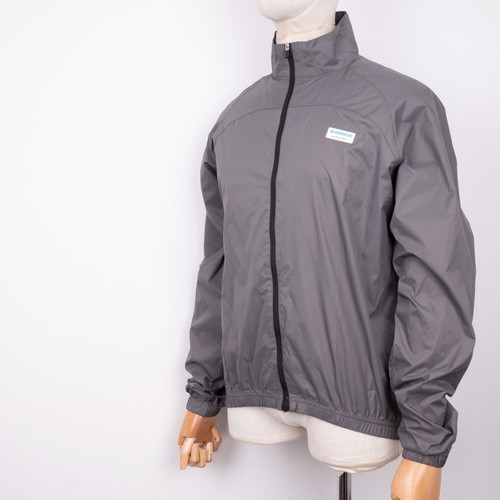 SHIMANO Men's Windstopper Full-Zip Lightweight Gray Cycling Jacket Size M - Picture 3 of 11