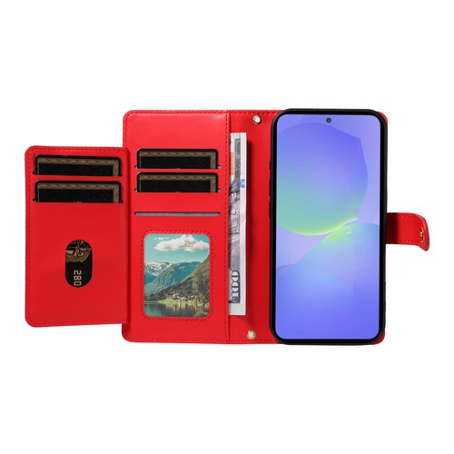 FR Samsung Galaxy A17 A56 A36 A16 Crossbody Magnet Flip Wallet Card Case+Strap - Bild 84 von 108