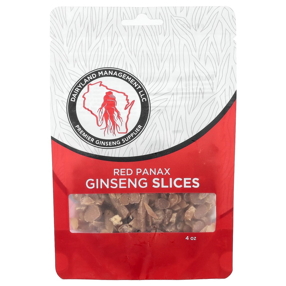 Red Panax Ginseng Slices, 4 oz