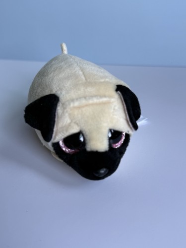 TY Beanie Boos Teenys TYs 4 Zinger the pug stackable plush stuffed animal - Picture 9 of 9