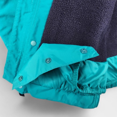 Vintage Patagonia Jacket Mens Large Teal Shelled Synchilla Made USA 90s Ski - Picture 11 of 22