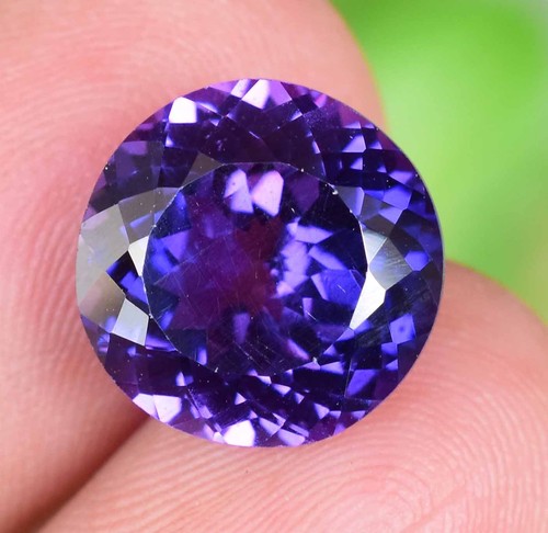 Natural 8.60 Ct Boysenberry Sapphire Certified Round Cut Stunning Loose Gemstone - Picture 5 of 7