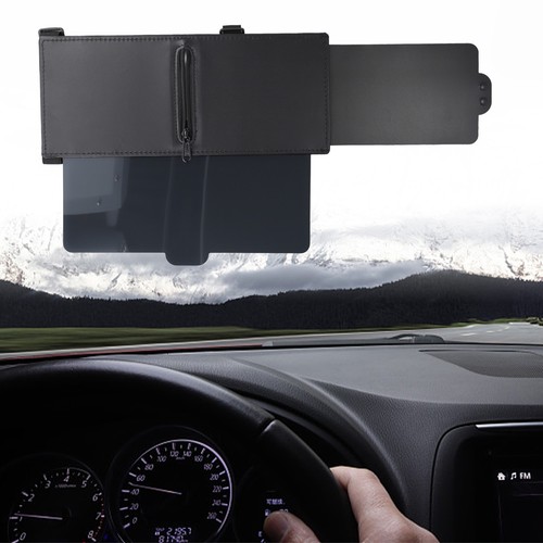 Sturdy PU Leather Sunshade Extender with Polarized Lens for Glare Reduction - Bild 10 von 39