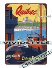 Tin Sign 1930s Quebec Canada Travel Poster Vintage Decor Plaque the wall poster