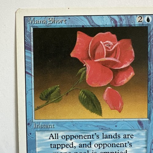 Signed Mana Short MP Revised Edition Artist Dameon Willich 1994 MTG Magic Rare! - Picture 2 of 12