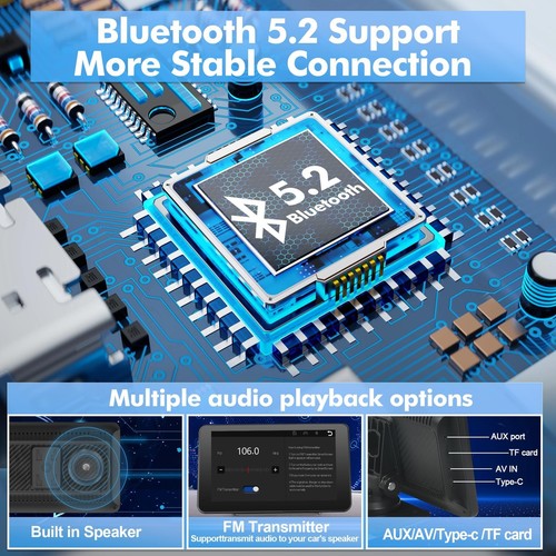 【】 2025 Wireless Portable Carplay and Android Auto, Carplay Screen for Car wi... - Picture 6 of 8