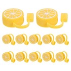 12pcs Lemon Cap - Reusable Dust-Proof Drinking Topper Covers -