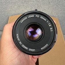 Canon FD 50mm f/1.8 Lens Made in Japan Manual Focus Vintage