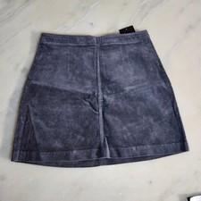 Forever 21 Corduroy Mini Skirt Gray A-Line Casual Everyday Womens Size Medium