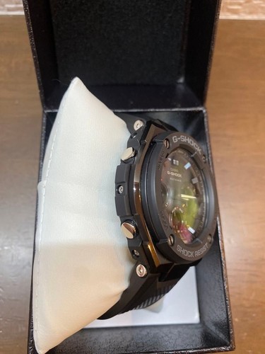 CASIO G-SHOCK GST-W100G-1BJF Analog Rubber Black JAPAN Solar Wristwatch VERYGOOD - Picture 5 of 10