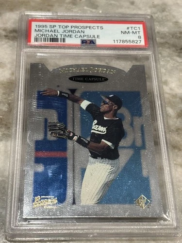 1995 SP Top Prospects Michael Jordan Time Capsule Die-Cut #TC2 PSA 8