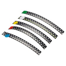 100Pcs 1206 Surface Mount Diode, 1.8-3V Light Emitting Diodes Chips 5 Colors
