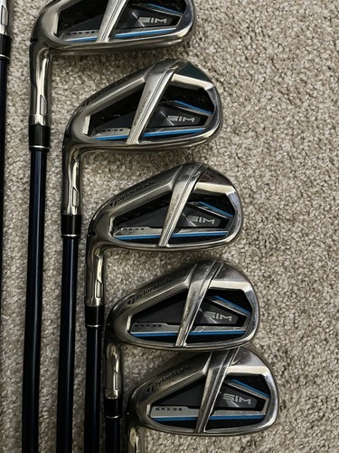 Left Handed TaylorMade Sim Max OS Irons 5-PW,AW with Ventus 6R Flex Shafts Mint - Picture 4 of 10