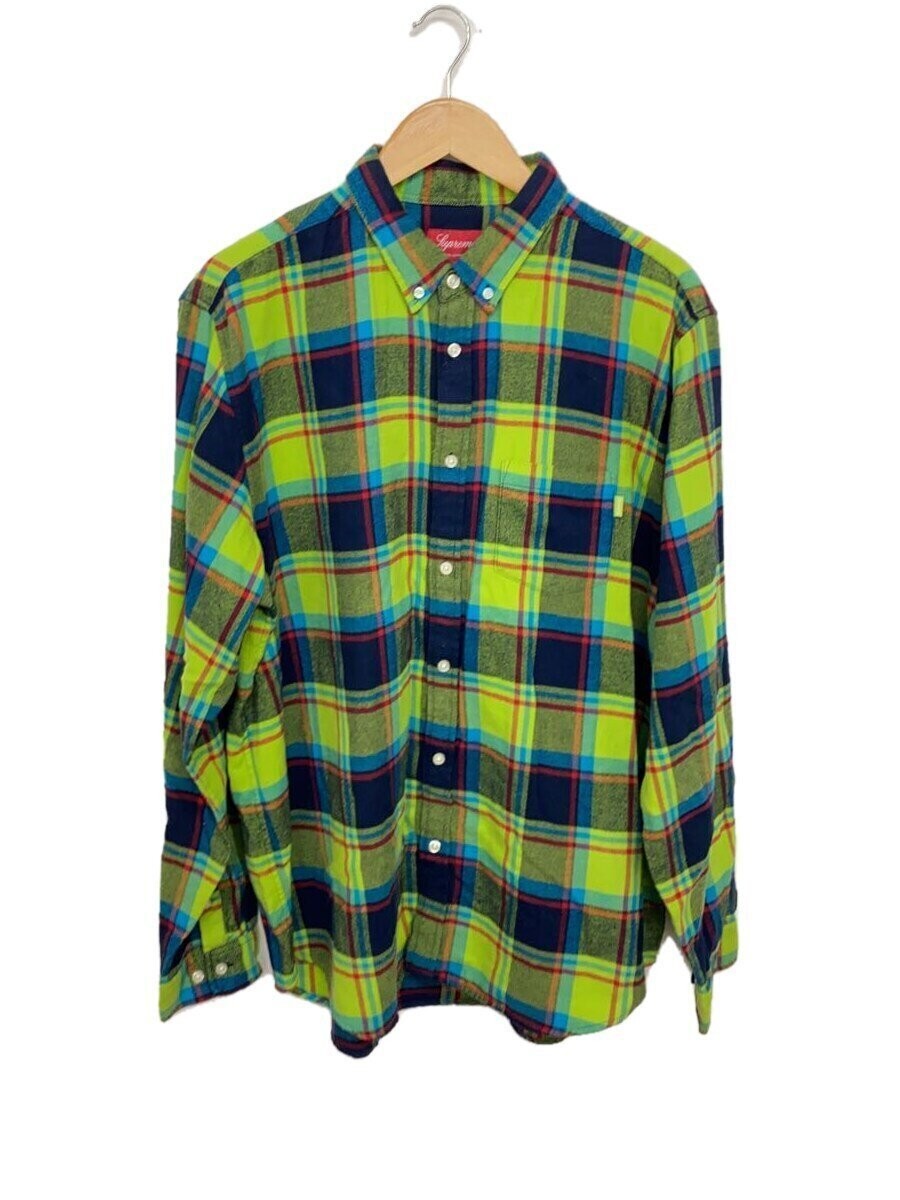 トップス Supreme Flannel Shirts Green Xlarge Supreme Flannel shirt/XL/Cotton/Green/Check Used | eBay