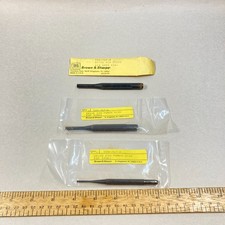 Brown & Sharpe Drive Pin Punch Set 3 Pc 3/16" 3/32" & 1/4" USA