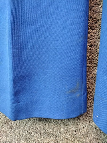 Vtg 1970s Robbe Skiwear Snow Pants Bib Overalls Stretch Flare Bell Bottom USA - Picture 15 of 15