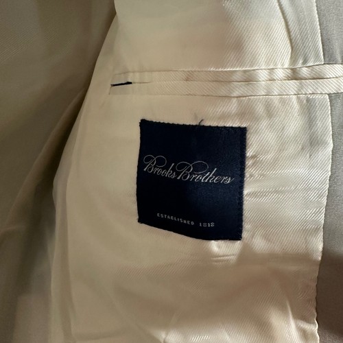 Brooks Brothers Herren Hellbraun Anzug Jacke und Hose Set Klassisch Business Freizeit - Bild 8 von 15