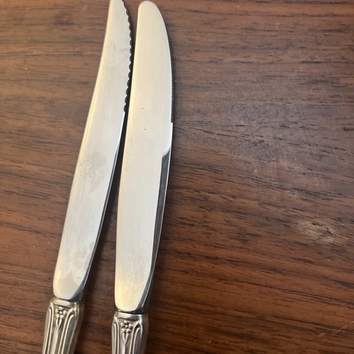 72Pc BAROQUE ROSE Silverplate SERVICE FOR 12+ STEAK KNIVES & SERVING 1881 Rogers - Picture 5 of 9
