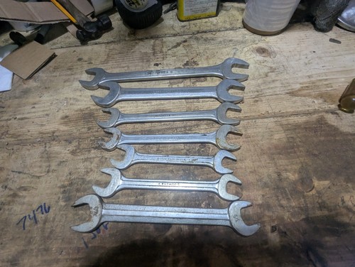 Vintage Blue Point Supreme Open End Wrench Set, SAE  - Picture 14 of 24