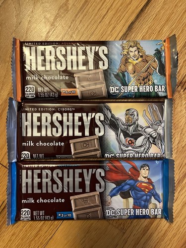 7 Limited Edition Hershey’s Milk Chocolate DC Super Hero Bars | 2025 - Picture 3 of 4