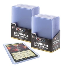 3x4 Topload Card Holder - Premium 20PT Thickness | 2 Pack (50 Total) | Qualit...