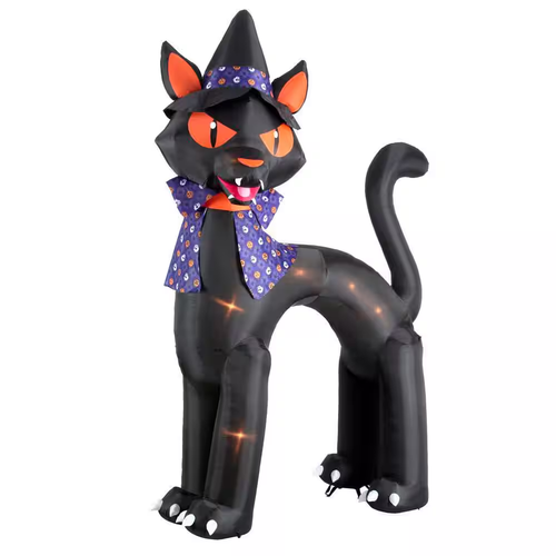 14 piedi LED Airblown® Arco Strega Gatto Nero - Foto 11 di 12