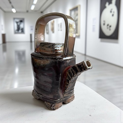 Vintage Salt-Glazed Studio Stoneware Vessel - Mint Condition - Artist Cypher - Picture 4 of 9