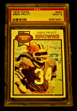 1979 Topps Football #455 Greg Pruitt Cleveland Browns PSA 9 Mint 